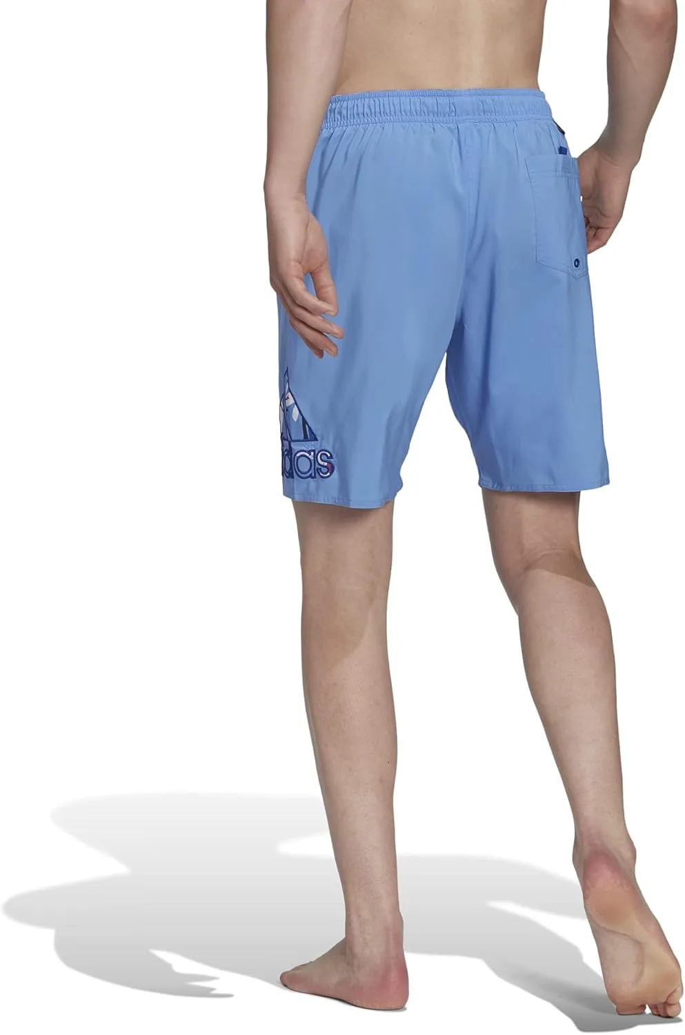 Плавки мужские Adidas Flor Logo Clx Casual Swimwear, синий — фото 3