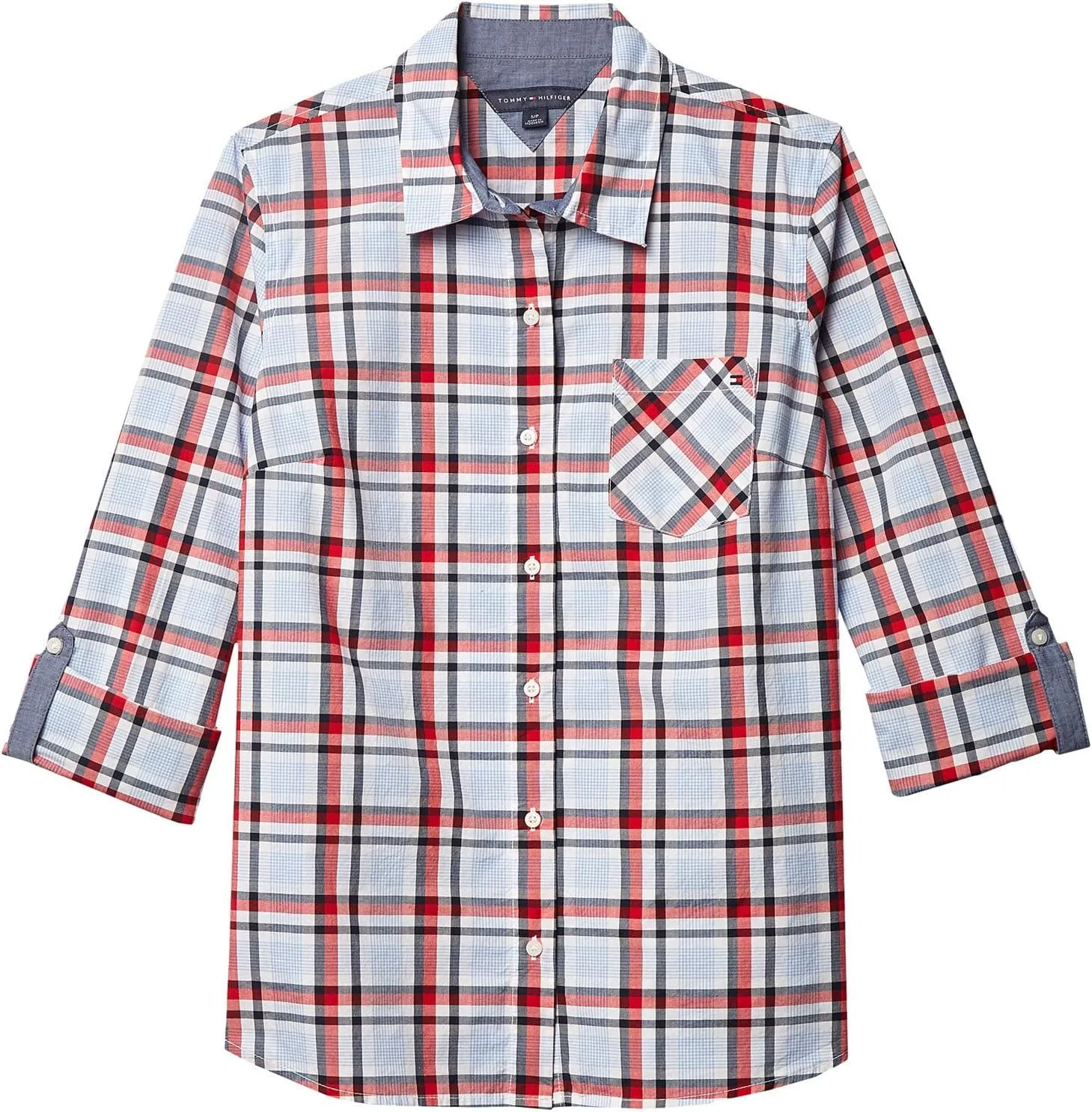 Блуза с длинным рукавом, рубашка Legacy, Tommy Hilfiger, темно-синий/белый — фото 4