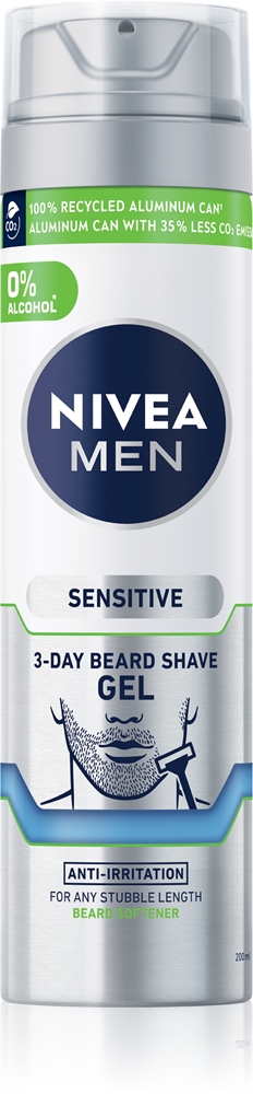 

Успокаивающий гель для бритья для чувствительной кожи мужчин Nivea, 200 мл