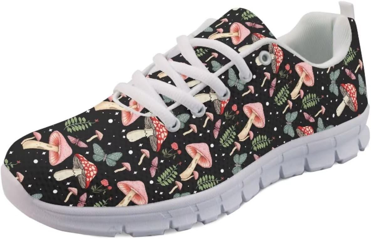 

Женские кроссовки с мягкой подошвой для спорта, фитнеса, путешествий, работы, прогулок и тенниса Getelinseng, Mushroom Leaf