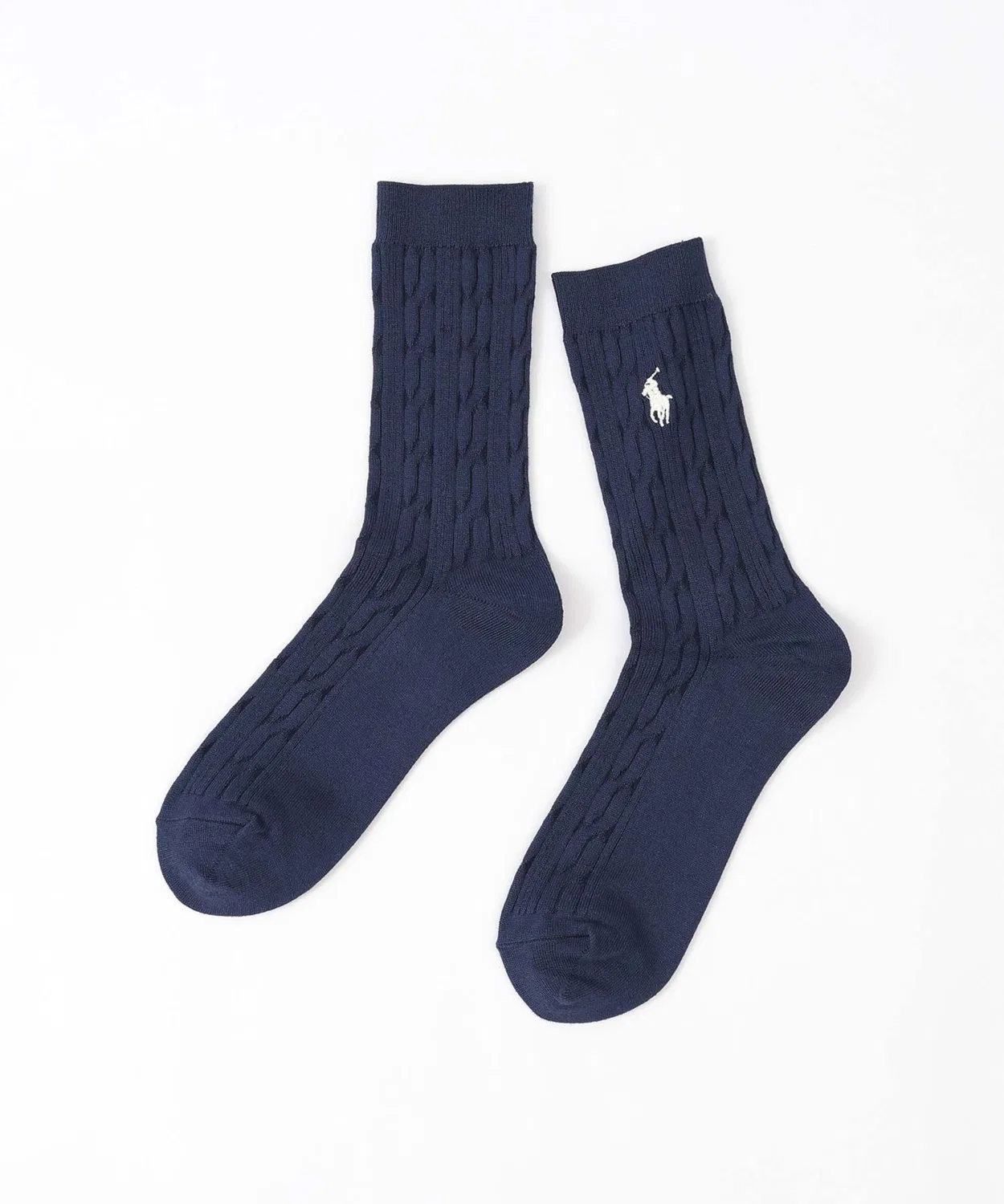 Носки Polo Ralph Lauren хлопок рейон шелк микс Elevated Cable Crew