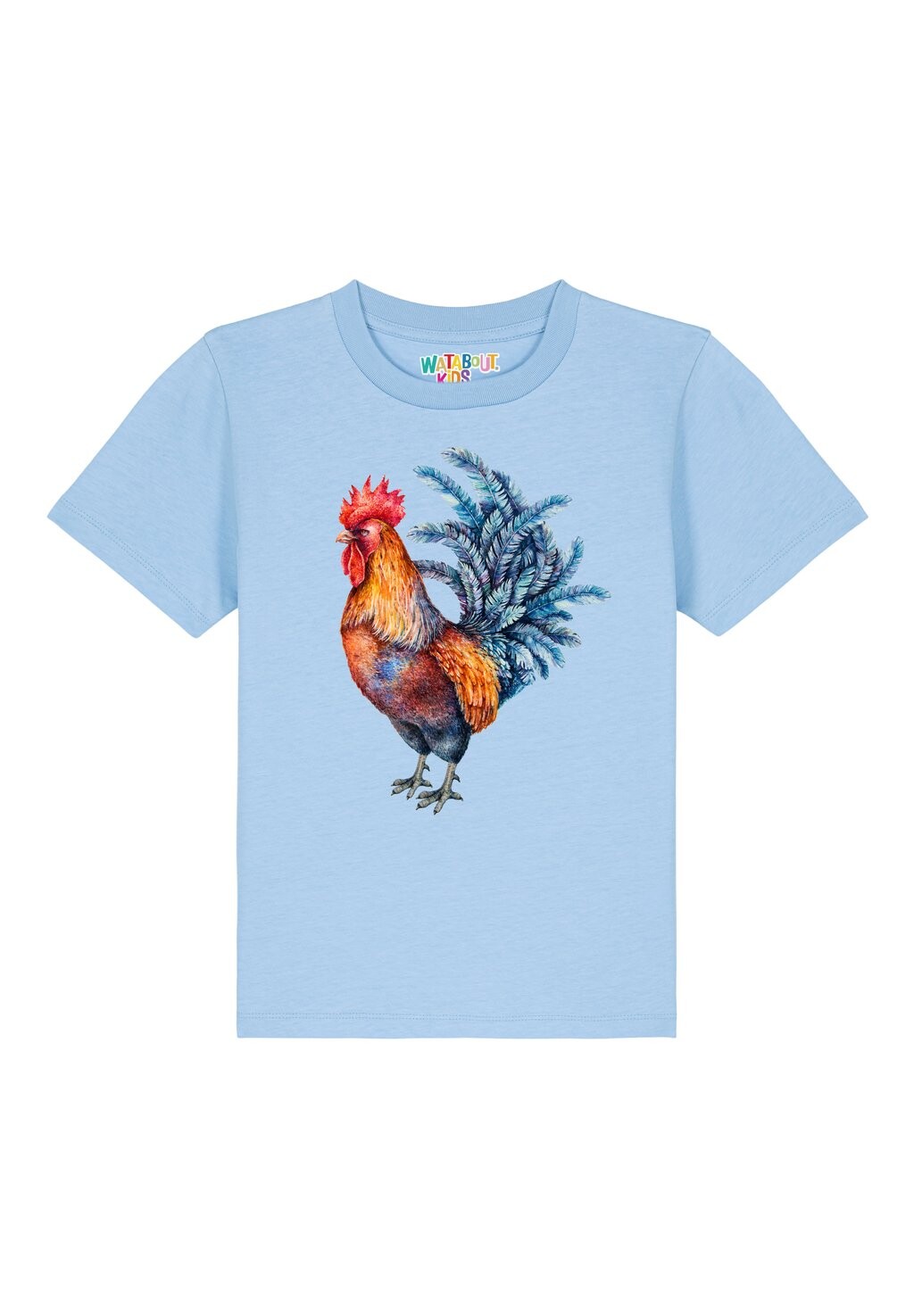 

Футболка с принтом GRIMMIGER GOCKEL Watapparel, цвет blue soul