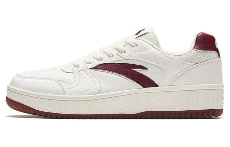 ANTA Кроссовки для скейтбординга мужские low top, устойчивые к истиранию, красные и белые