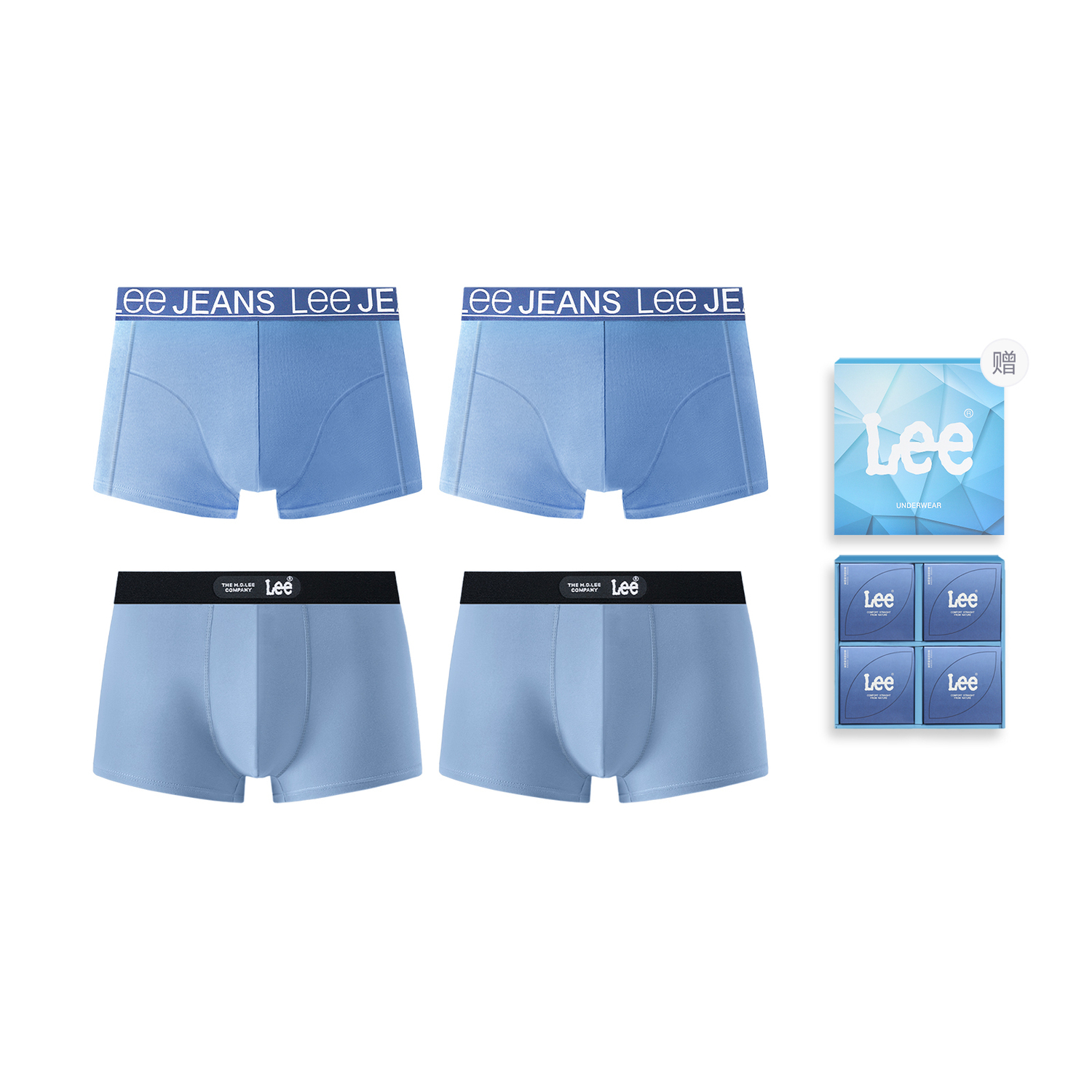 

Классические трусы 101 подарочная упаковка мужские 4 шт Lee, темно-синий