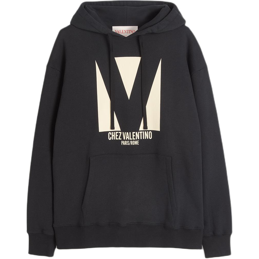 

Худи на шнурке Chez Valentino, черный