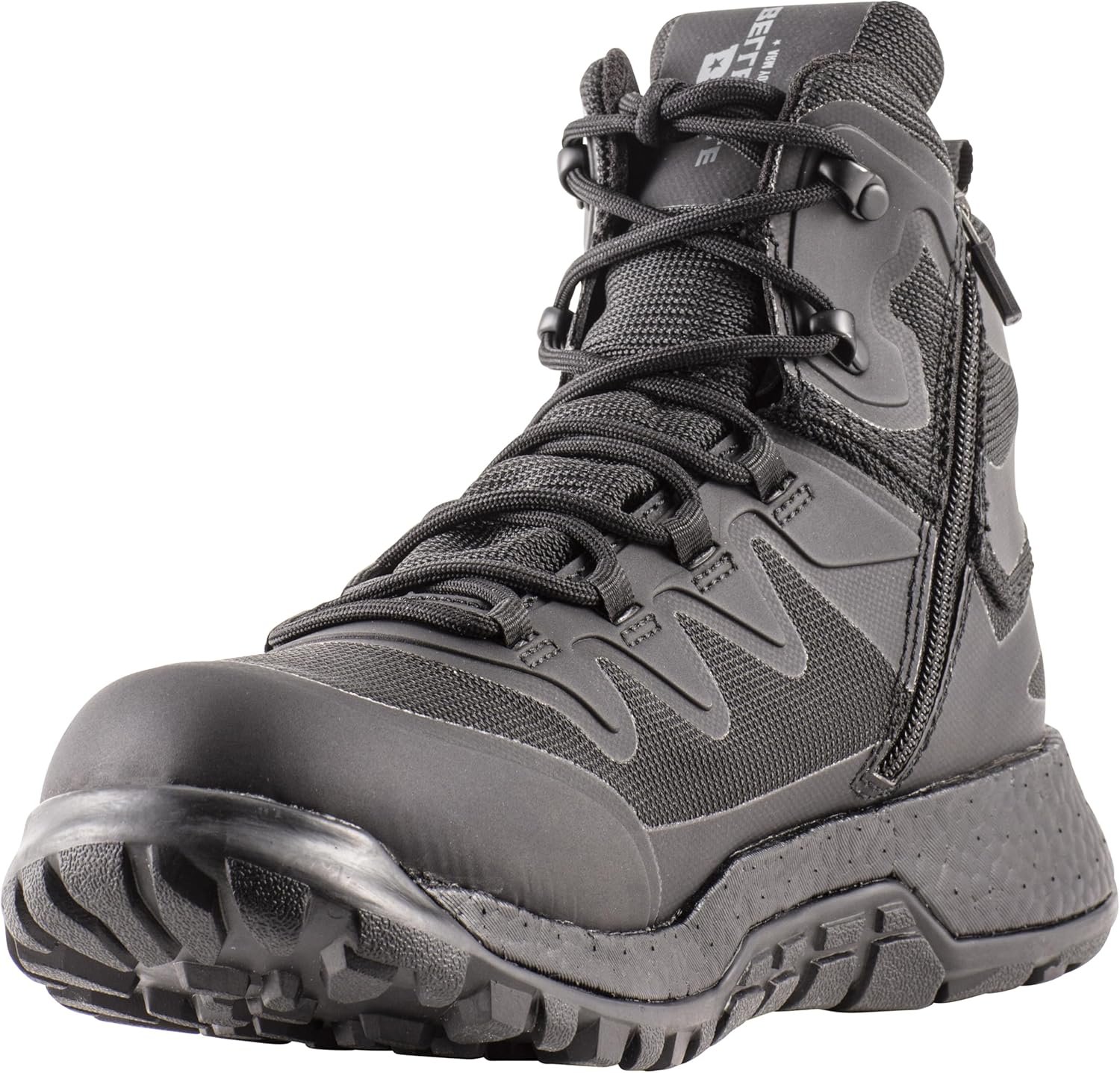 

Ботинки Belleville AMRAP Vapor BV970Z WP T средней высоты - Водоотталкивающие ботинки для мужчин - Противоскользящая тактическая обувь для мужчин - Подошва из резины с хорошим сцеплением - Форма боевых ботинок - Дизайн с плоским каблуком, черный