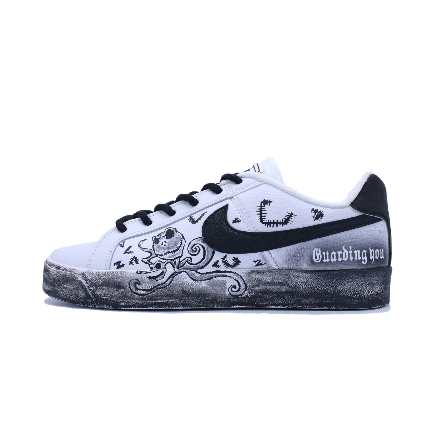

Кроссовки Nike Court Royale Skateboarding Shoes Men Low-top Gray, белый