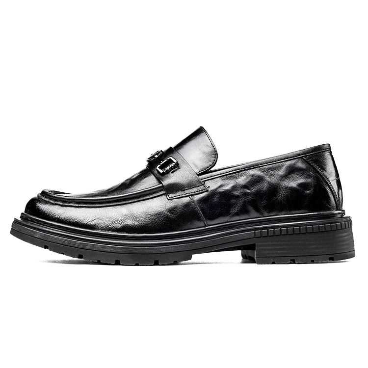 

LAORENTOU Мужские туфли для костюма низкие черные и коричневые, цвет Black
