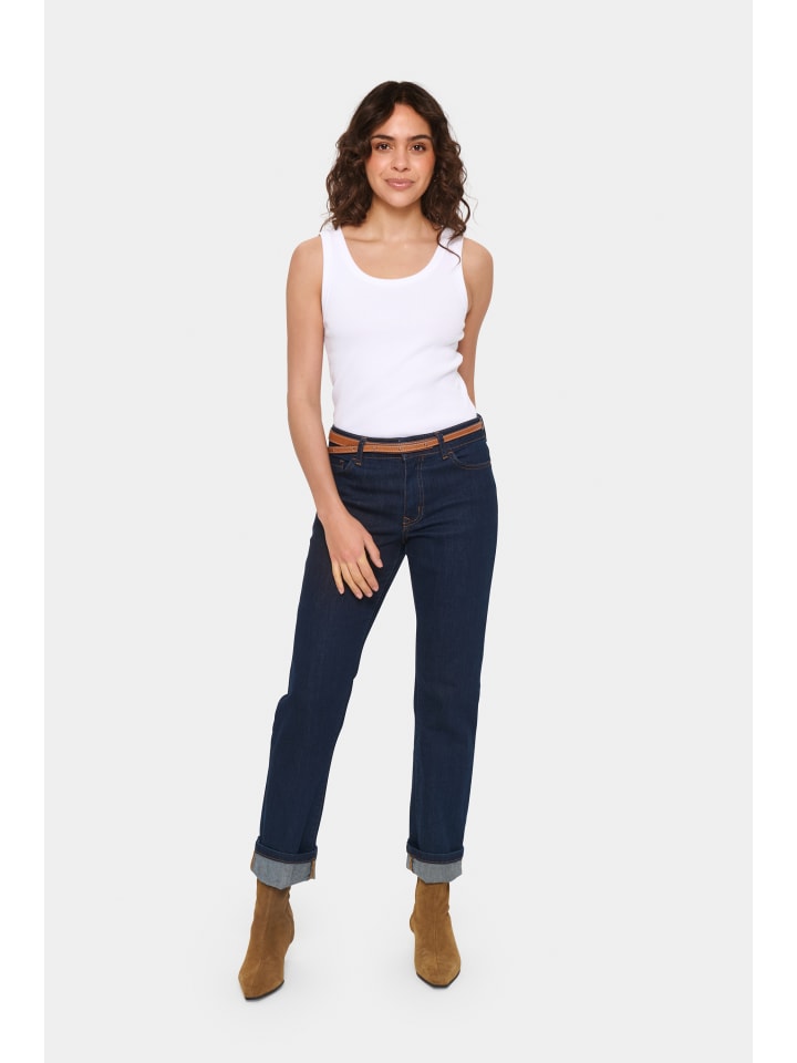 

SAINT TROPEZ Футболка-джерси AsterSZ приталенного кроя, ярко-белая