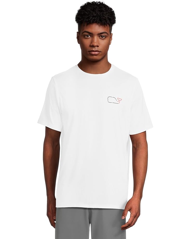 

Футболка Vineyard Vines Otg Whale Outline Short Sleeve Tee, цвет White Cap