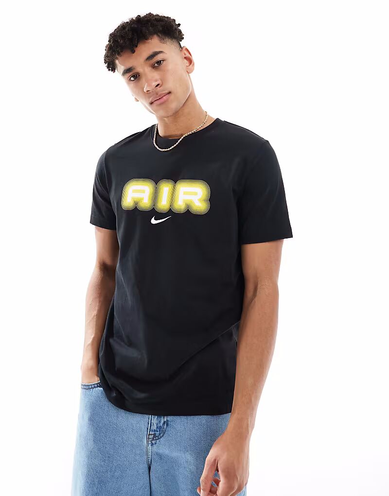 

Футболка с графическим принтом Nike Air черного цвета