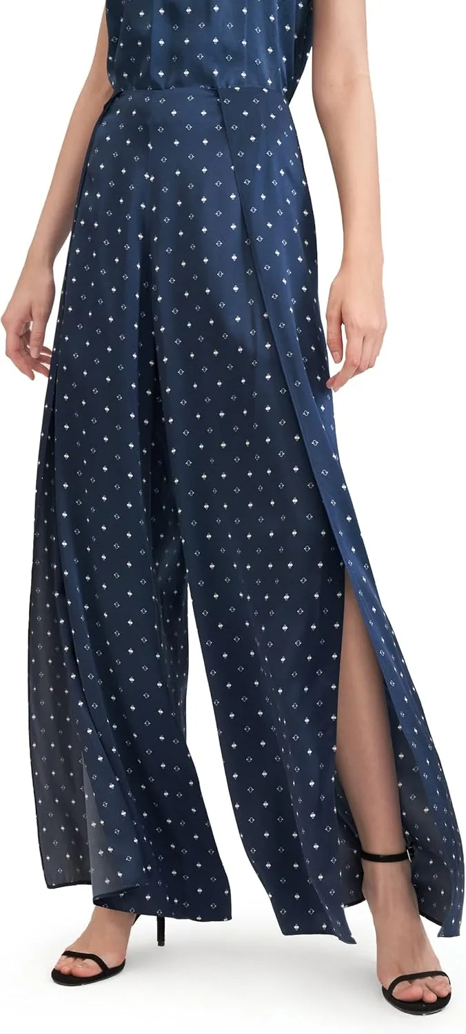 

LilySilk женские шелковые брюки с разрезом на штанинах