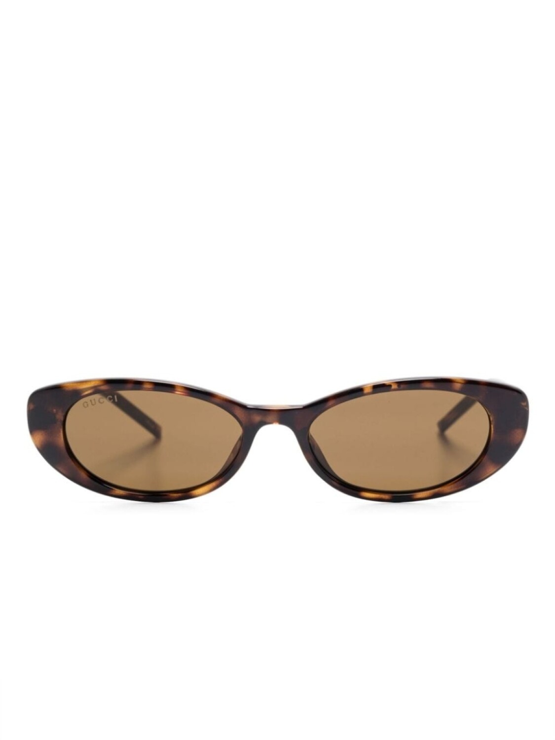 

Солнцезащитные очки Gucci Eyewear «кошачий глаз», коричневый