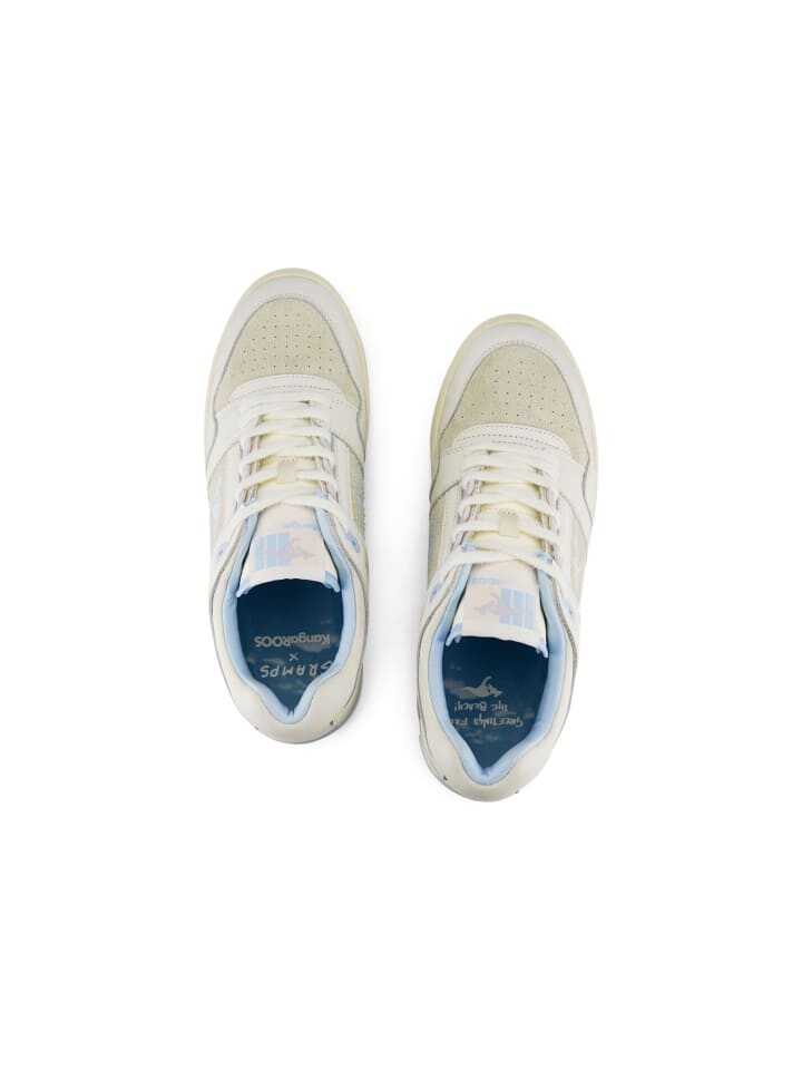 Кроссовки на шнуровке KangaROOS Originals Sneaker HOT SHOT LO x GRAMP, цвет Creme/Winterweiß — фото 4