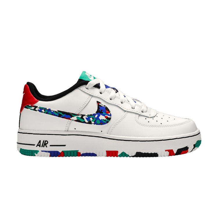 

Кроссовки Nike Air Force 1 Low GS 'Crayon White Multi', белый