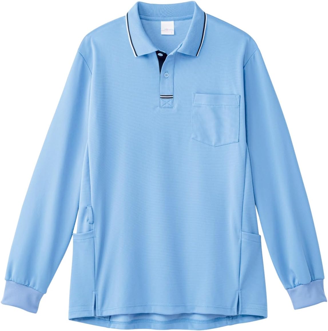 

Поло с длинными рукавами PROFeeling (унисекс) с боковыми карманами, прочное, непрозрачное, влагоотводящее, быстросохнущее, простого и свободного кроя для ухода за больными (PK347)