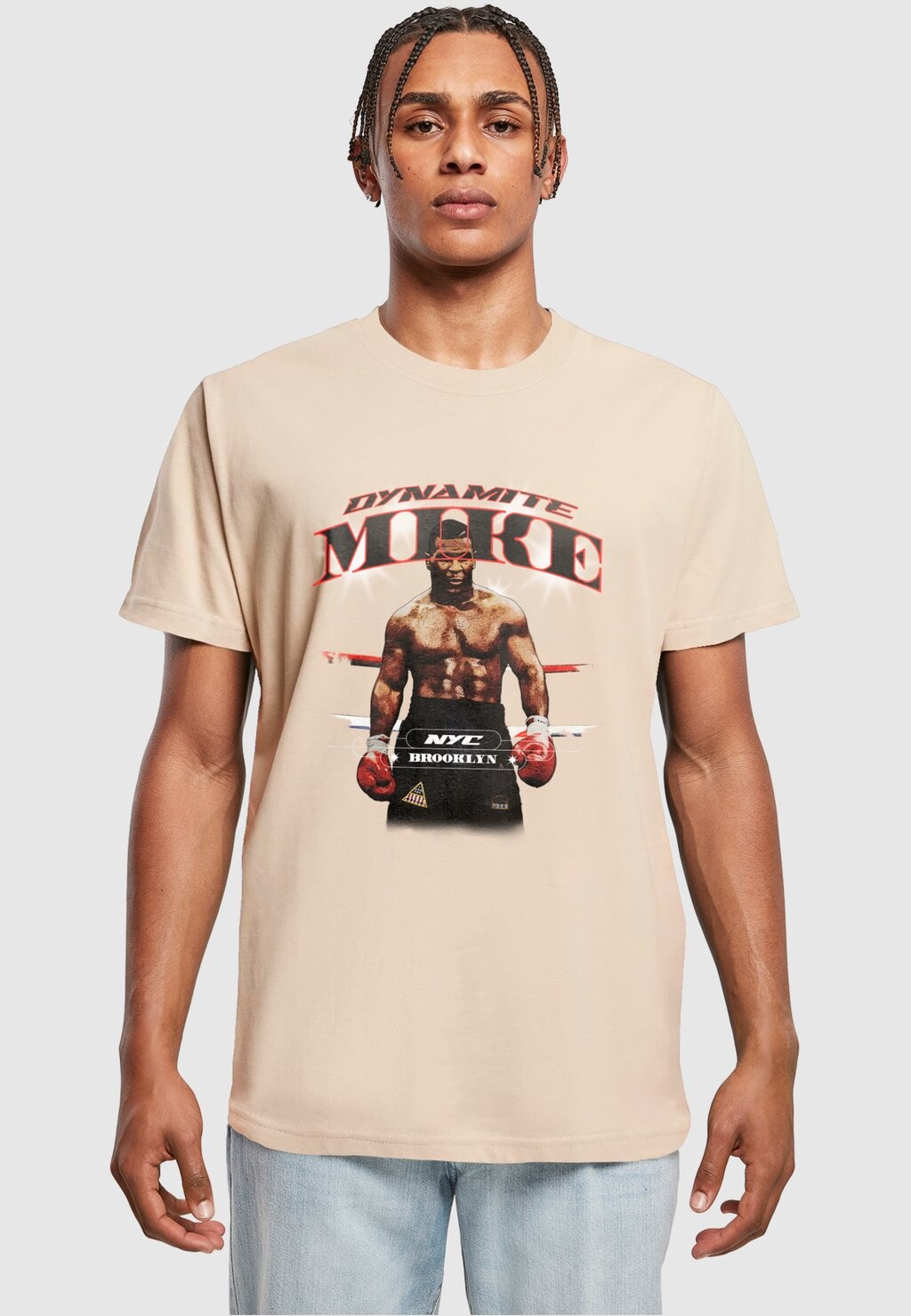 

Футболка с принтом Dynamite Mike Mister Tee, цвет sand