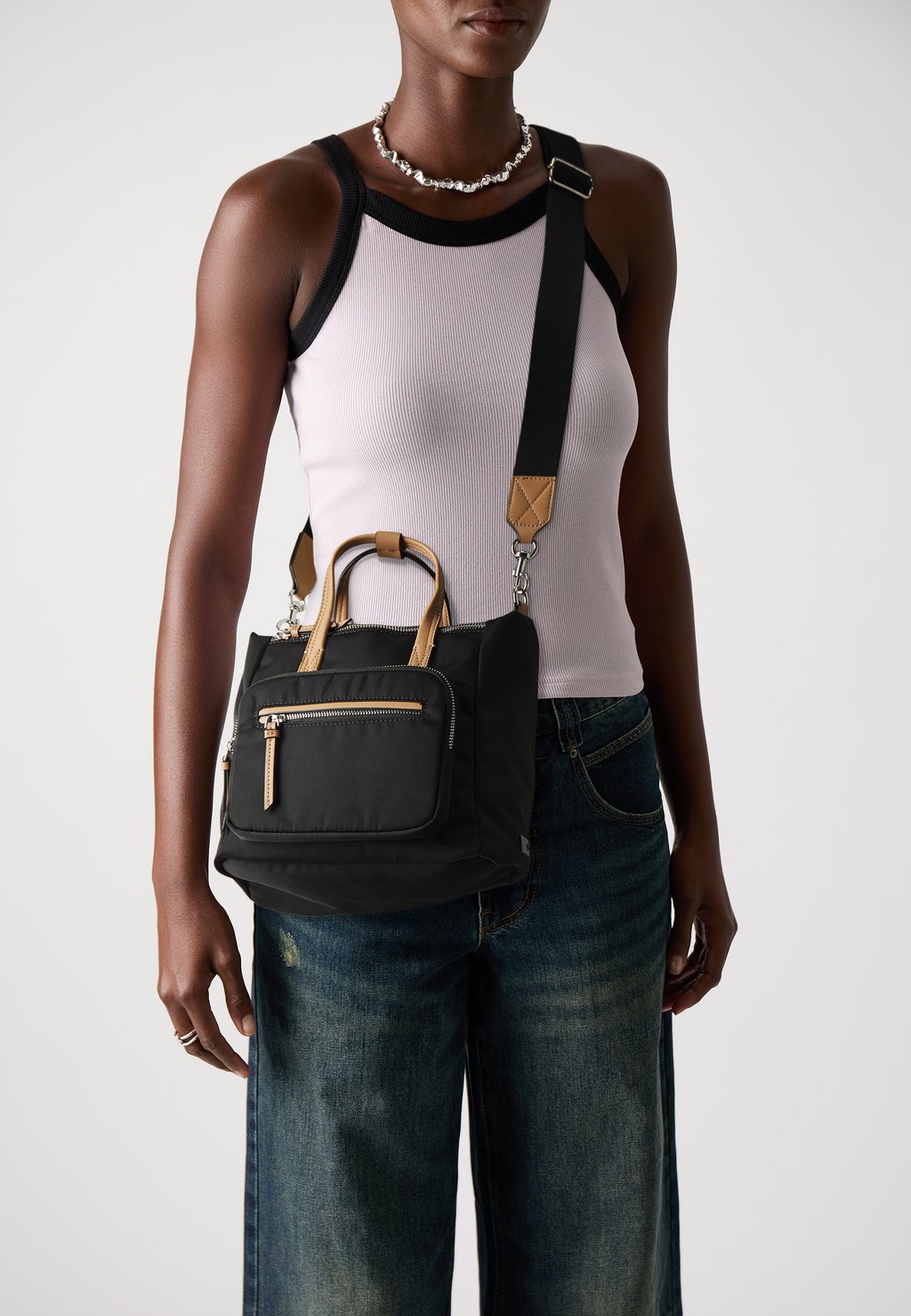 

Сумка TOTE BAG AQUARIUS BLACK PARFOIS, черный