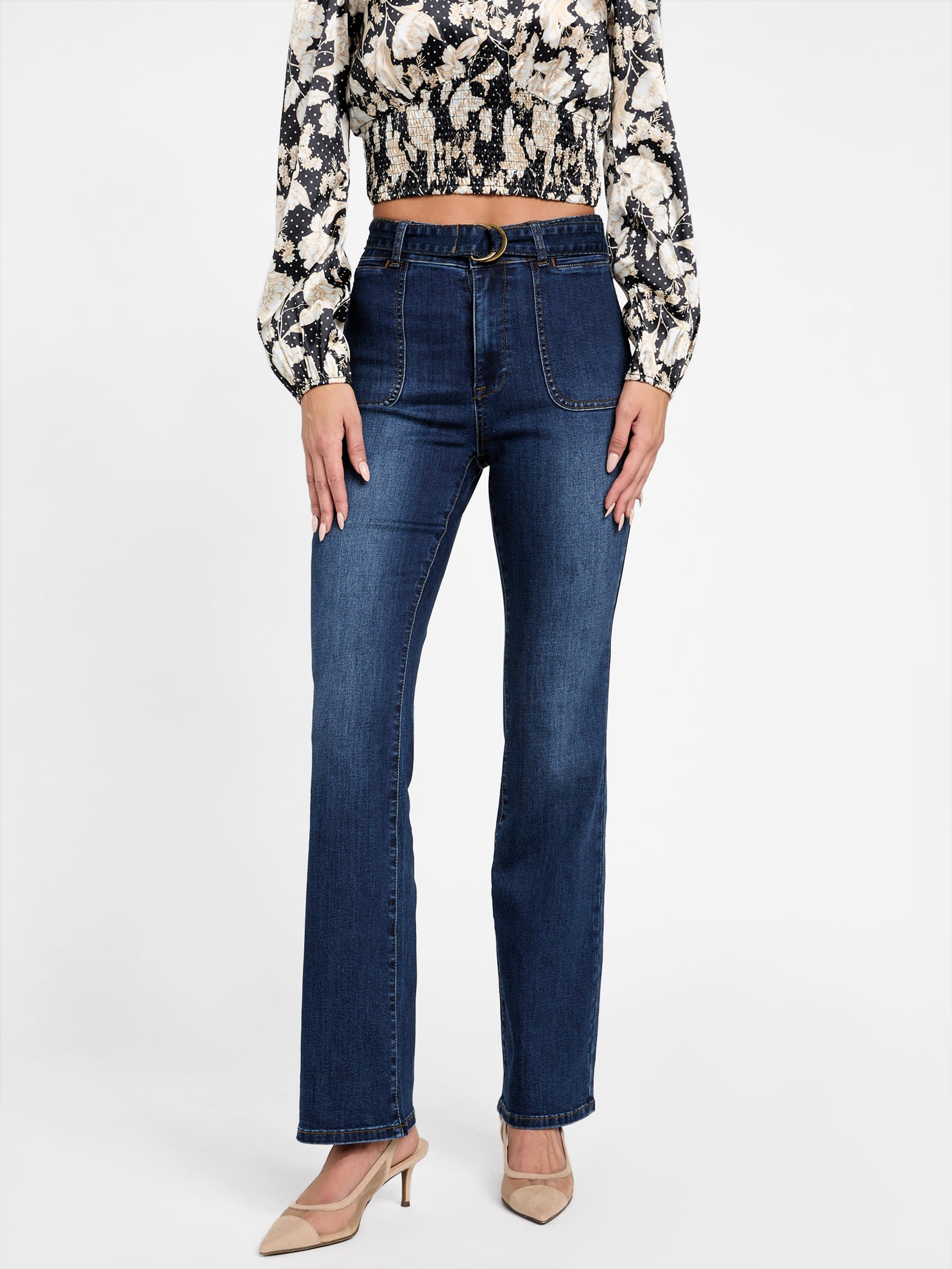 

Джинсы-буткат Juniper Guess Factory, цвет dark wash