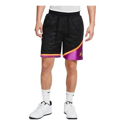 

Шорты kma mesh quick dry contrasting colors basketball shorts black purple Nike, черный