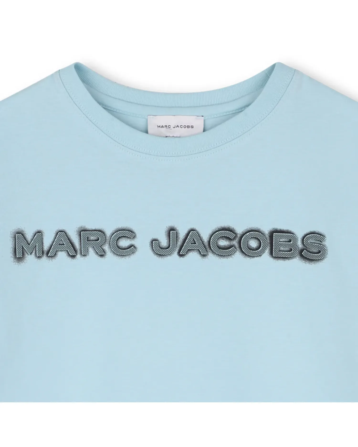 Футболка для мальчика с короткими рукавами и рисунком спереди из хлопка Marc Jacobs, Natural — фото 2