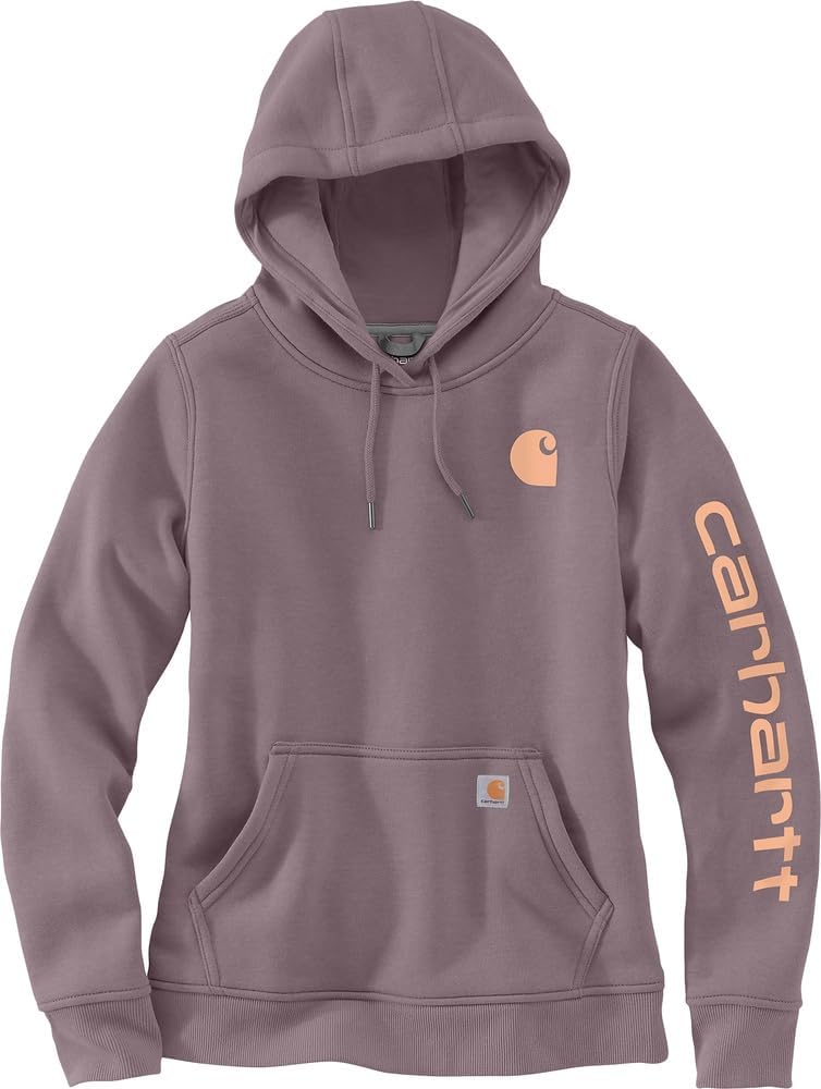 

Carhartt Women's Relaxed Fit Midweight Logo Sleeve Graphic Sweatshirt, Ash Berry Heather, X-Large, Серый, Carhartt Women's Relaxed Fit Midweight Logo Sleeve Graphic Sweatshirt, Ash Berry Heather, X-Large