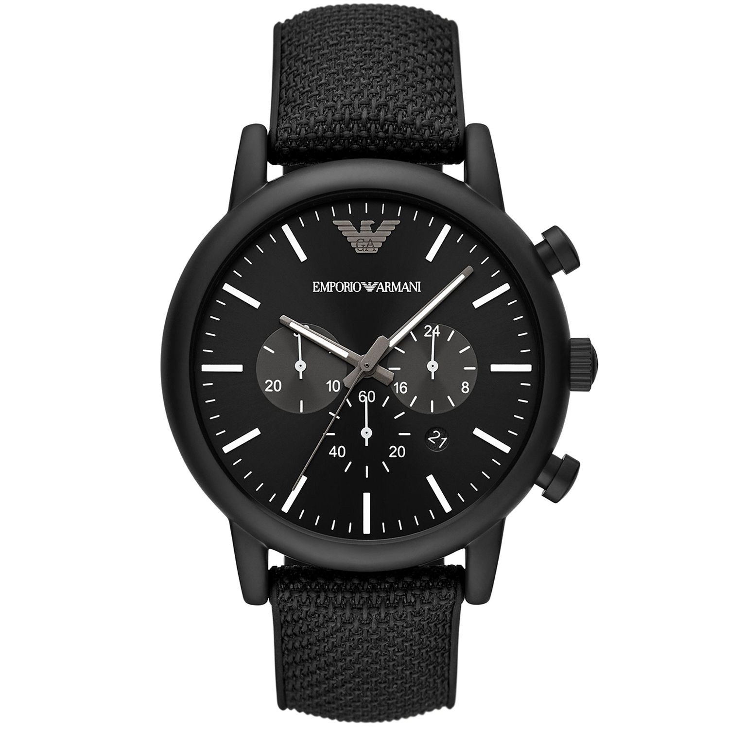 

Черные мужские часы Armani Emporio