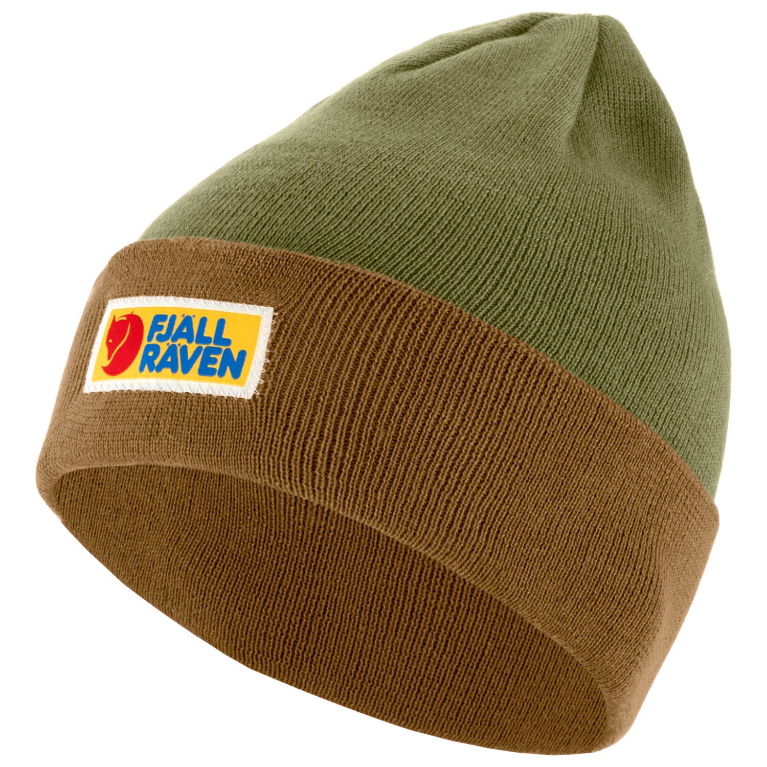 

Шапка Fjällräven Vardag Classic Beanie, цвет Buckwheat Brown/Laurel Green