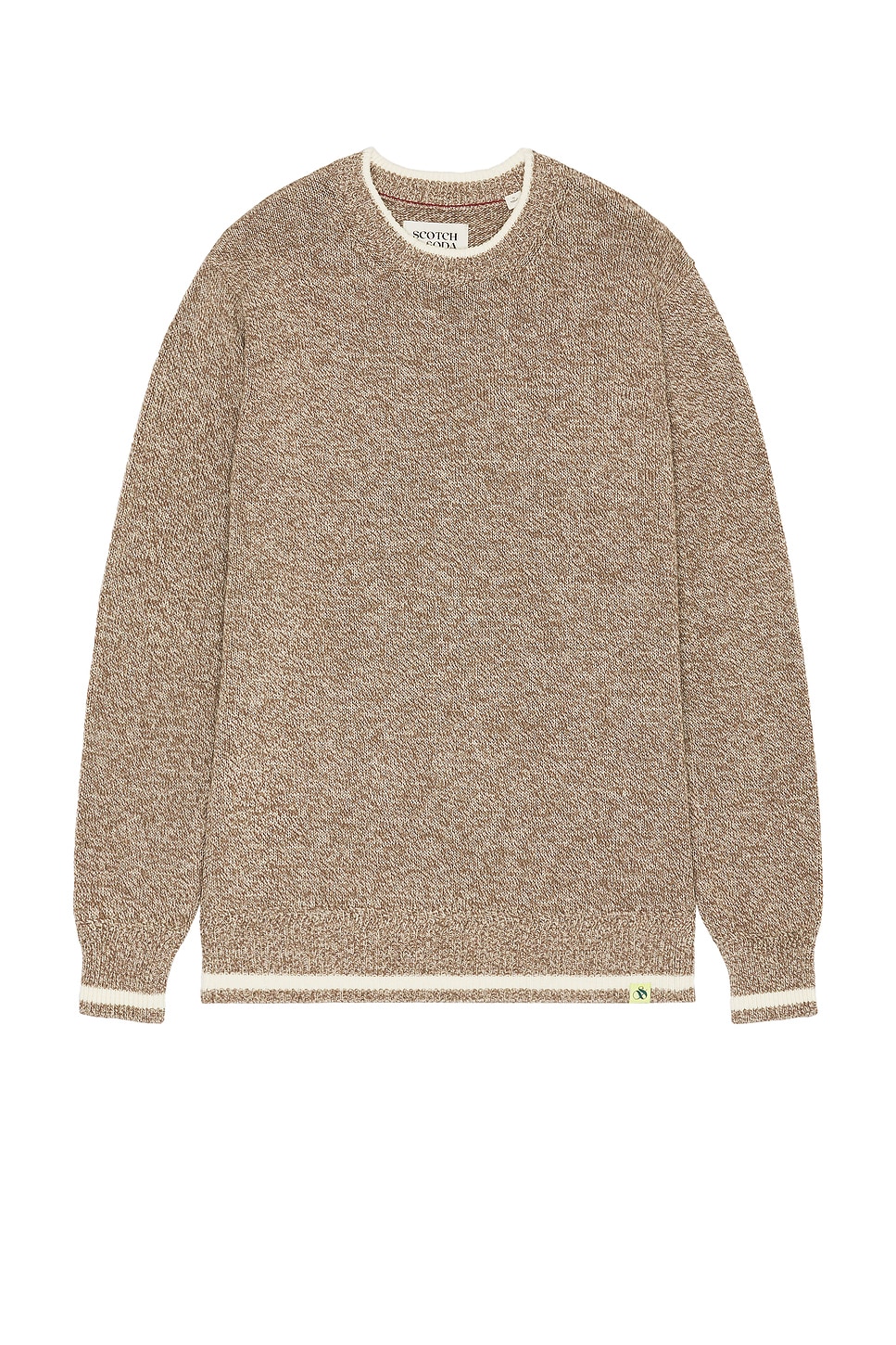 

Свитер с круглым вырезом Melange regular fit от Scotch & Soda, golden brown