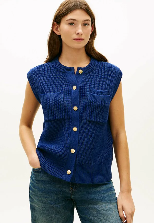 Кардиган с золотистыми пуговицами Tommy Hilfiger, Preppy Navy