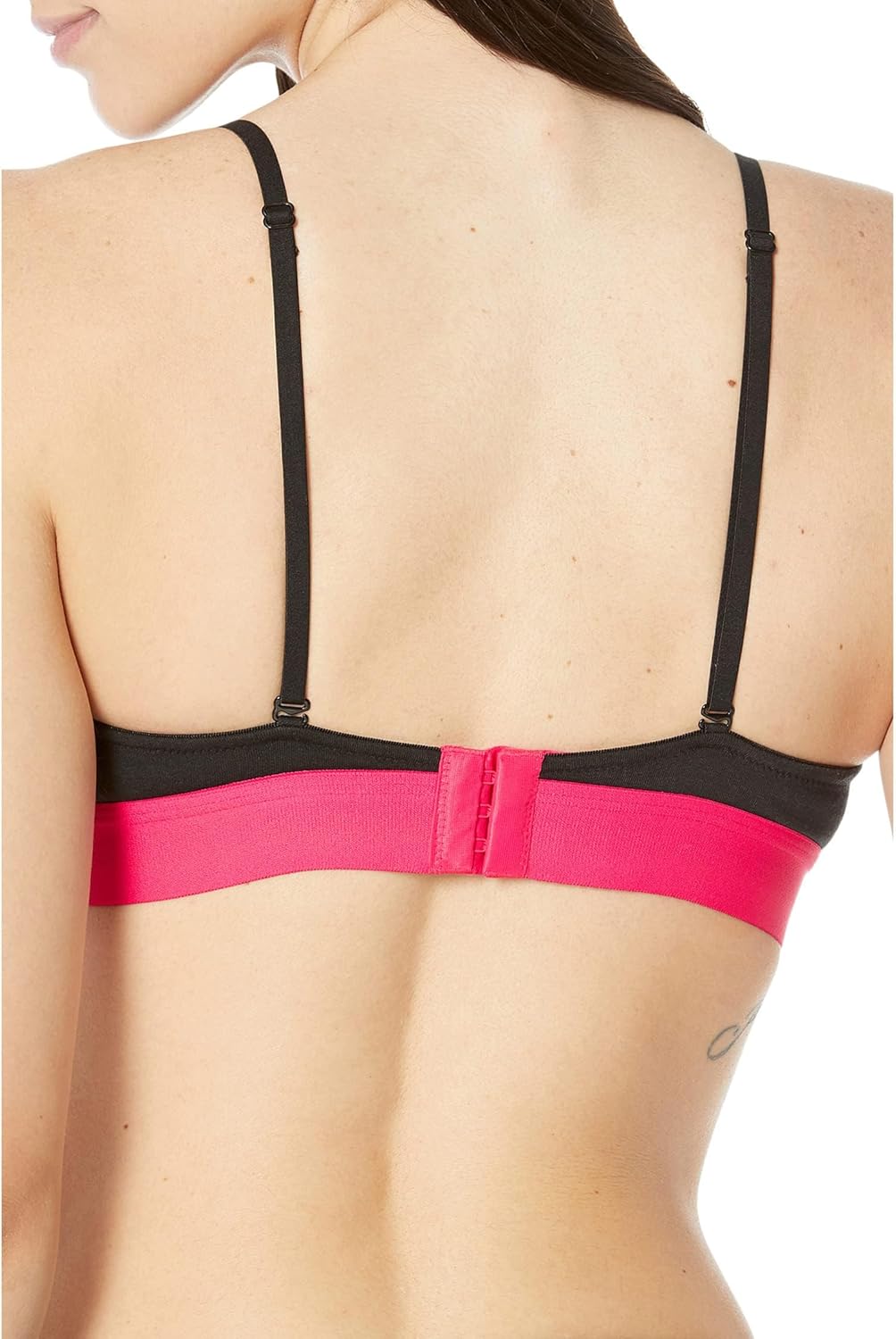 Calvin Klein Embossed Icon Cotton Light Linen Treasure, Black W/Pink Splendor Waistband — фото 2
