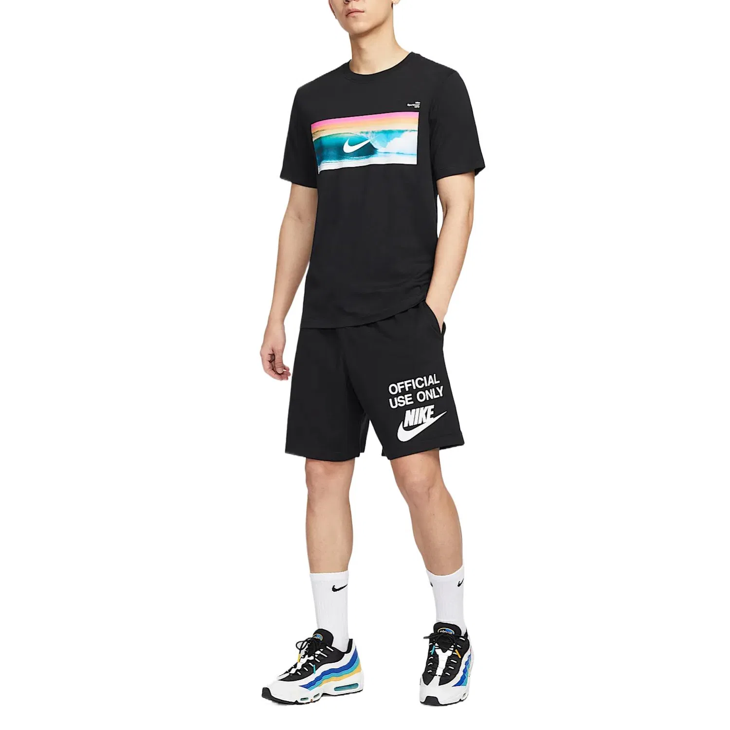 Шорты Club Casual мужские Black 010 Nike, Black-010 — фото 3
