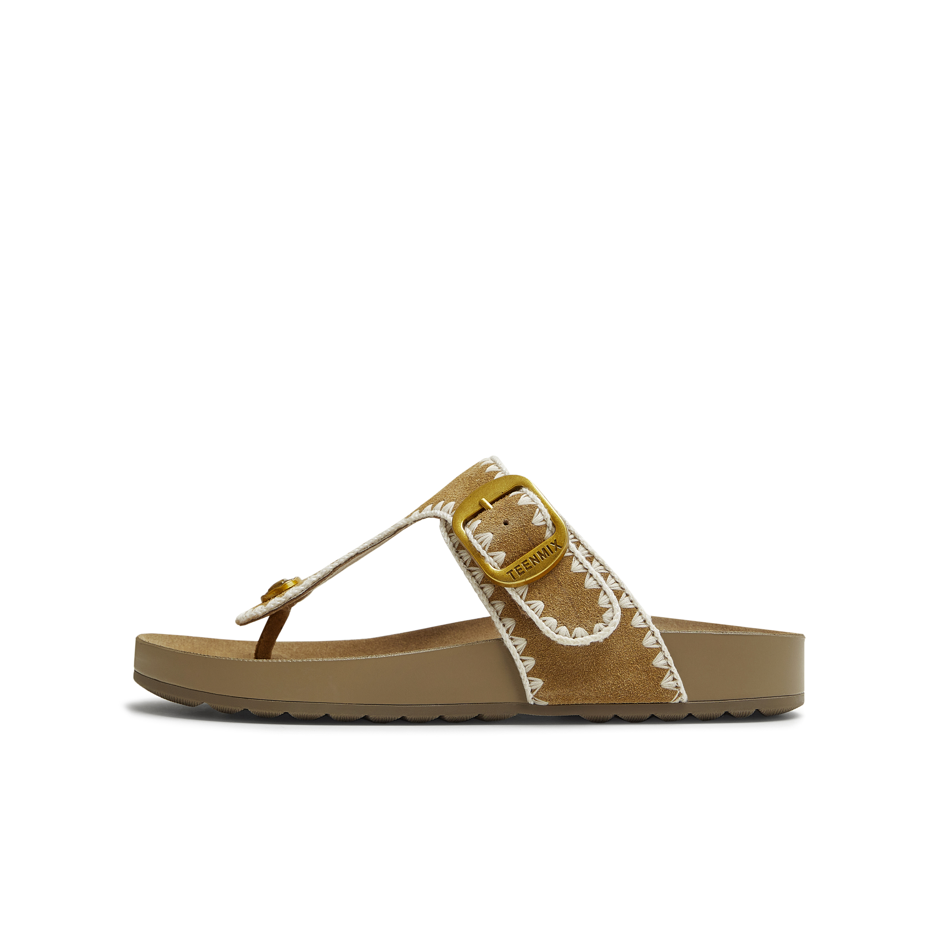Тихие износостойкие шлепанцы женские Teenmix, Brown