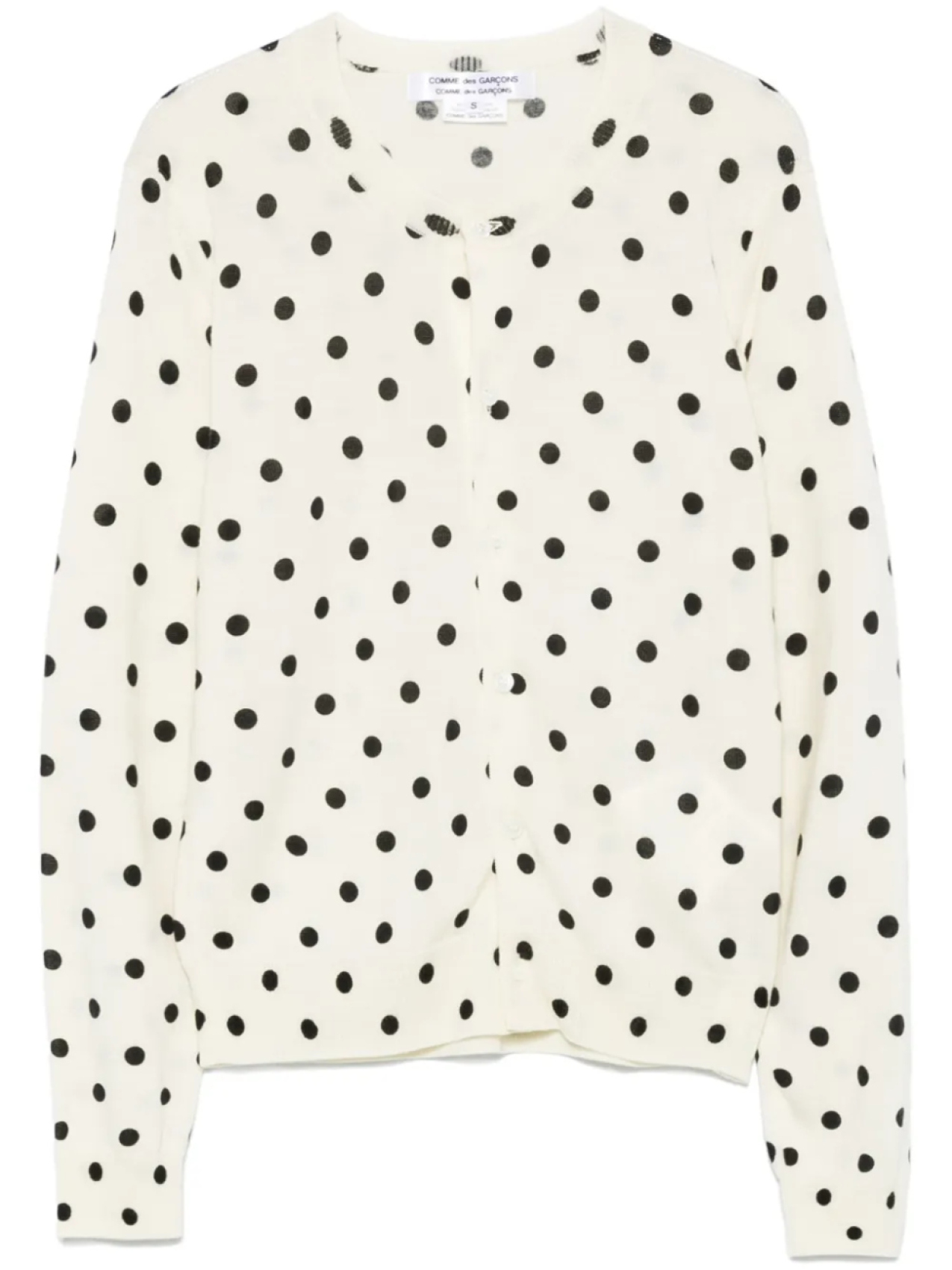 

Comme Des Garçons Comme Des Garçons кардиган в горох, белый