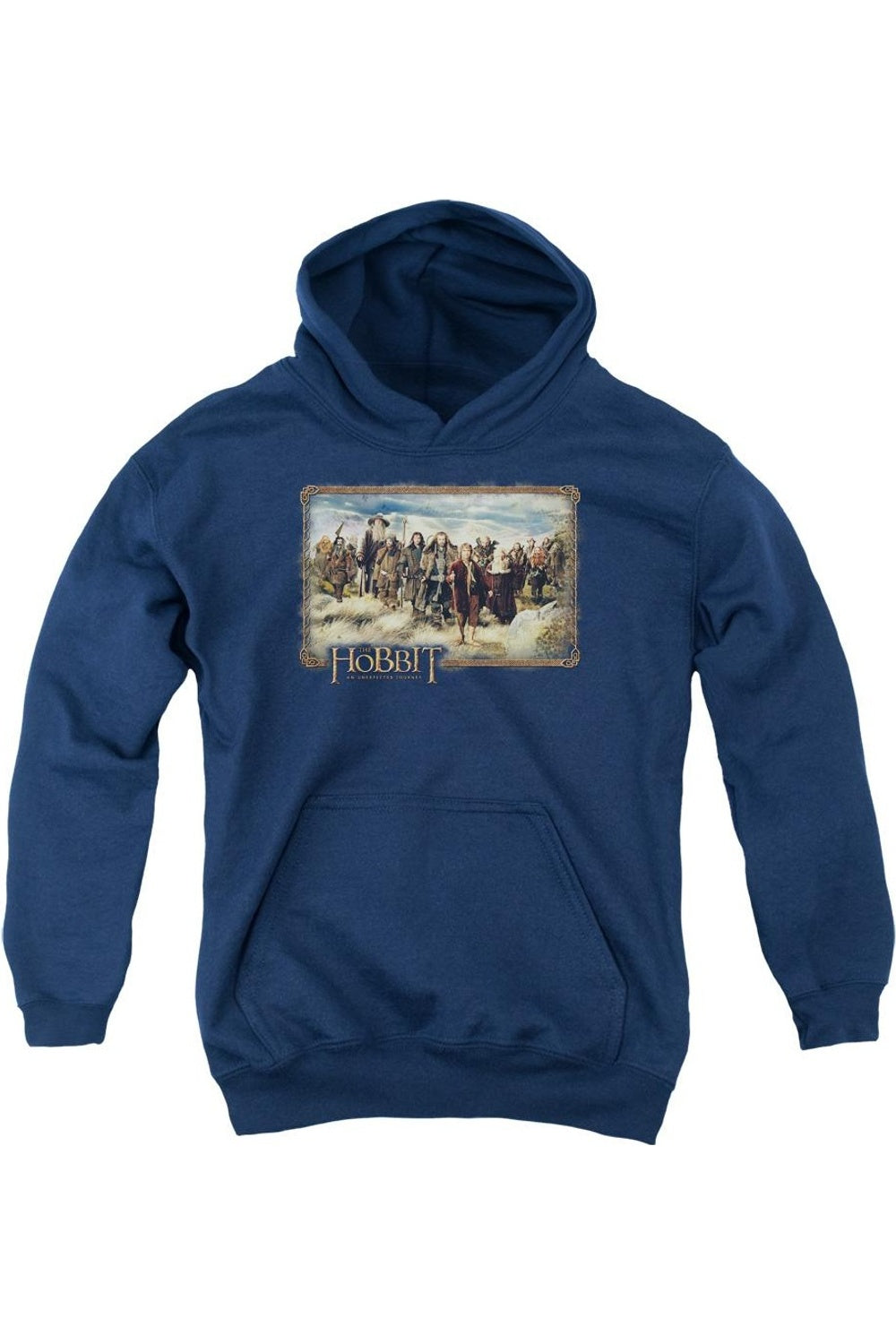 

Худи The Hobbit Hobbit & Company для молодежи Gildan, темно-синий