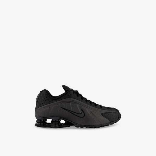 

Кроссовки Shox r4 mid-top из кожи и сетки Nike, черный
