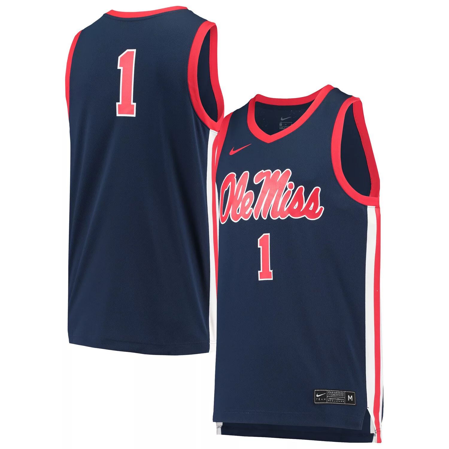 

Мужская темно-синяя баскетбольная майка #1 Ole Miss Rebels Replica Nike, Синий, Мужская темно-синяя баскетбольная майка #1 Ole Miss Rebels Replica Nike