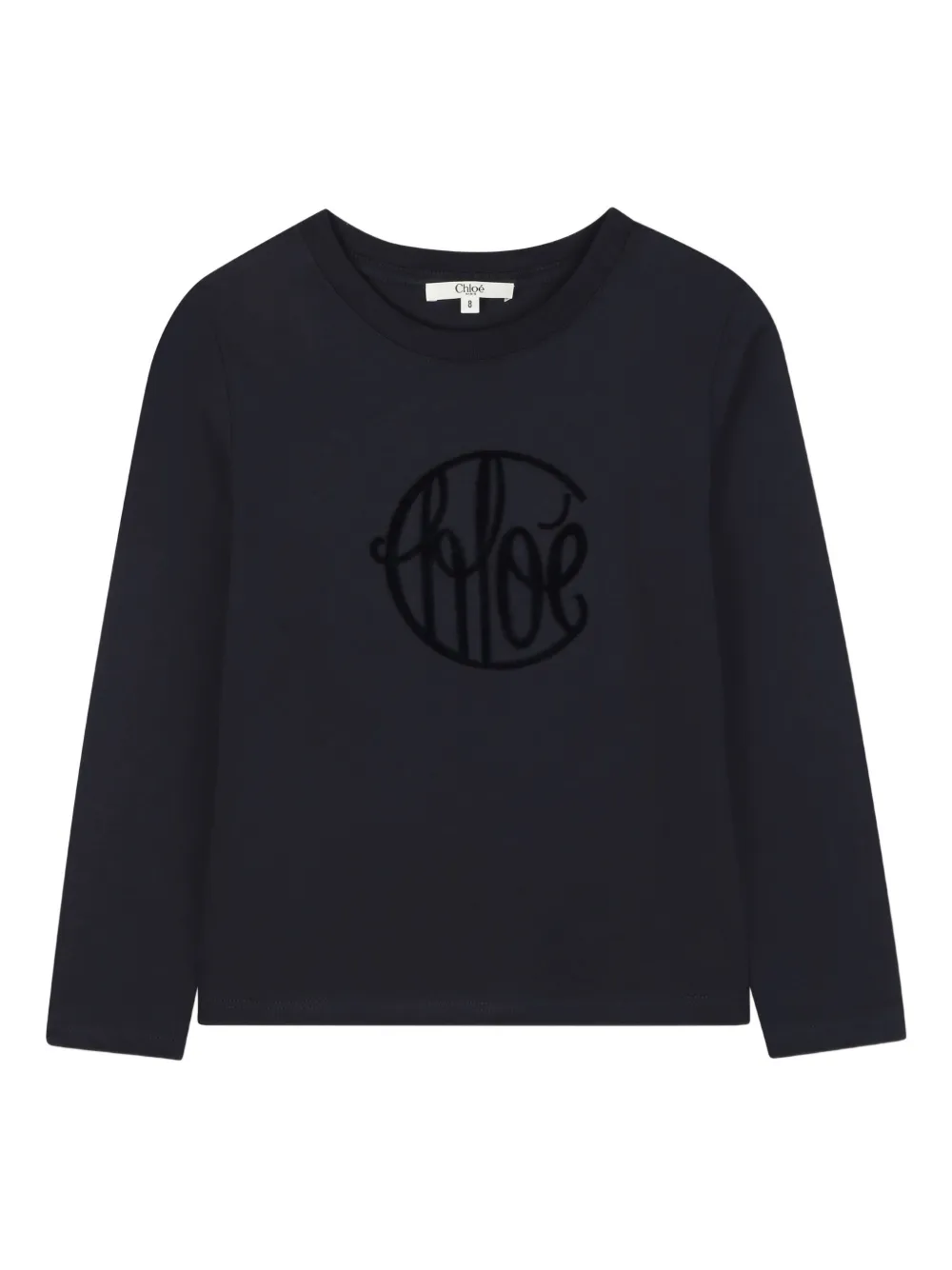 

Футболка с логотипом Chloé Kids, синий