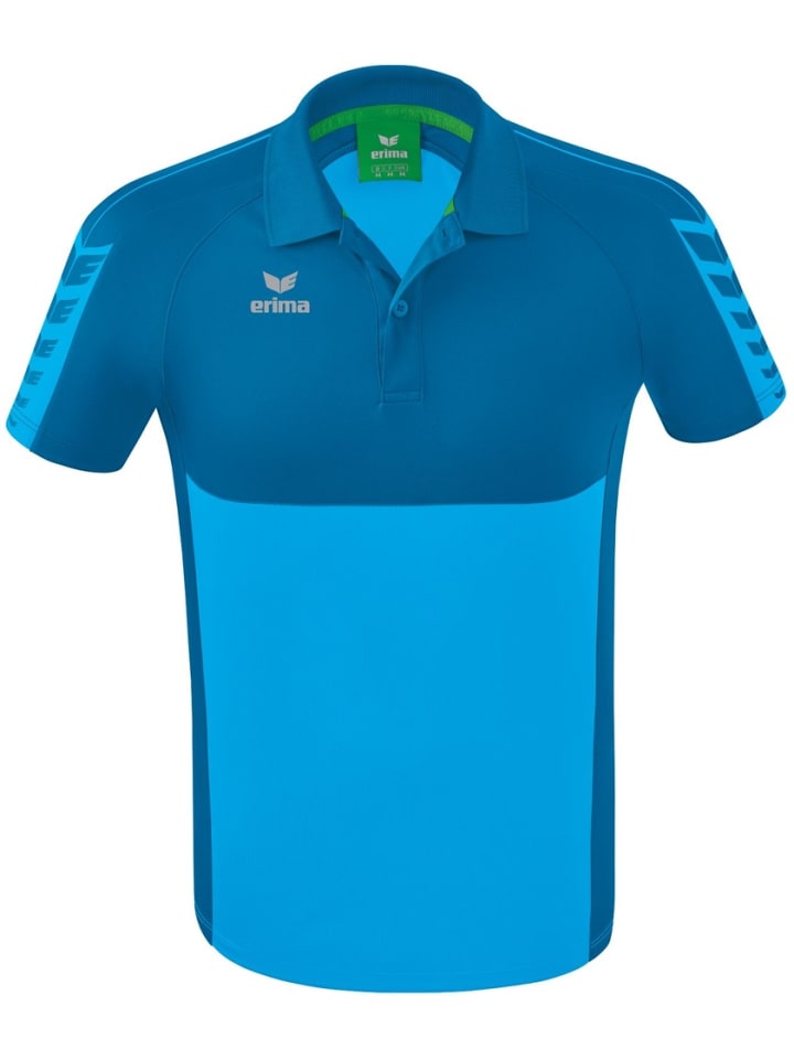 

Футболка поло Six Wings Poloshirt erima, синий