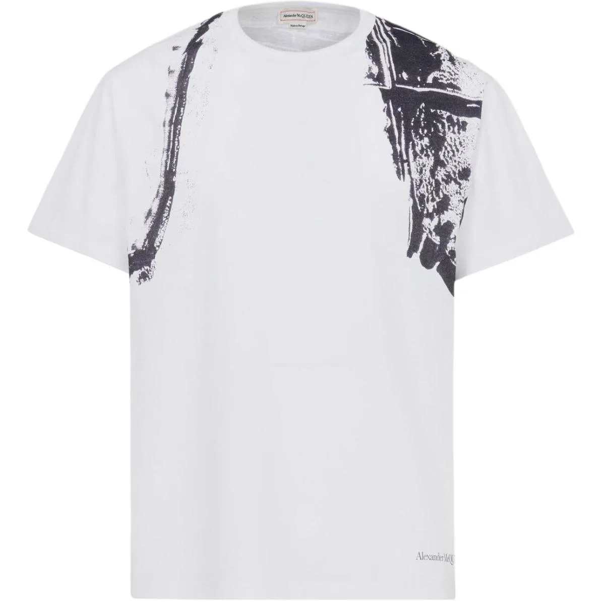 Футболка Fold Harness Crewneck Alexander McQueen, White