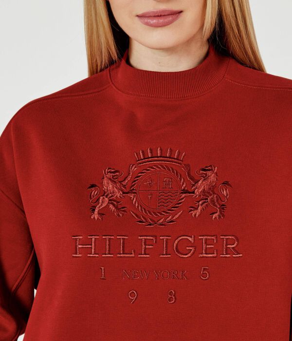 Толстовка Tommy Hilfiger Varsity Regular Fit, красный — фото 4