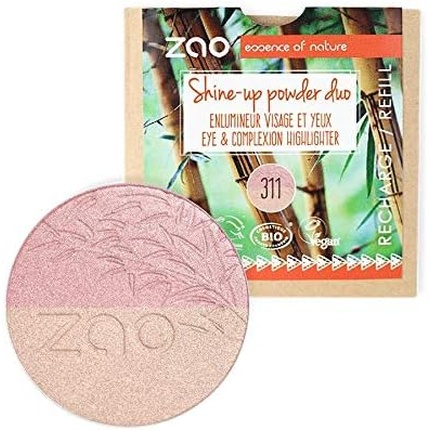 

ZAO Shine Up пудра 311 Rose & Gold RECHARGE Органический натуральный веганский