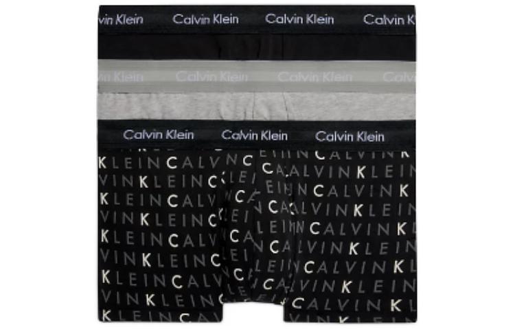 

Мужские боксеры Calvin Klein, 3 шт (Черный+Черный+Серый)