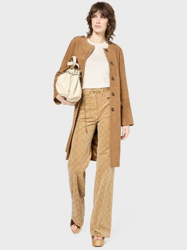 

Пальто из чистой замши rosita Gerard Darel, цвет Straw