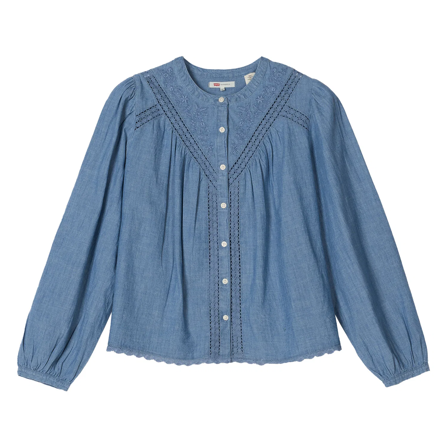 Рубашка женская Blue, круглый вырез Levis
