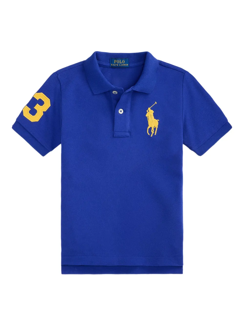 

Рубашка поло с вышивкой POLO RALPH LAUREN KIDS, синий