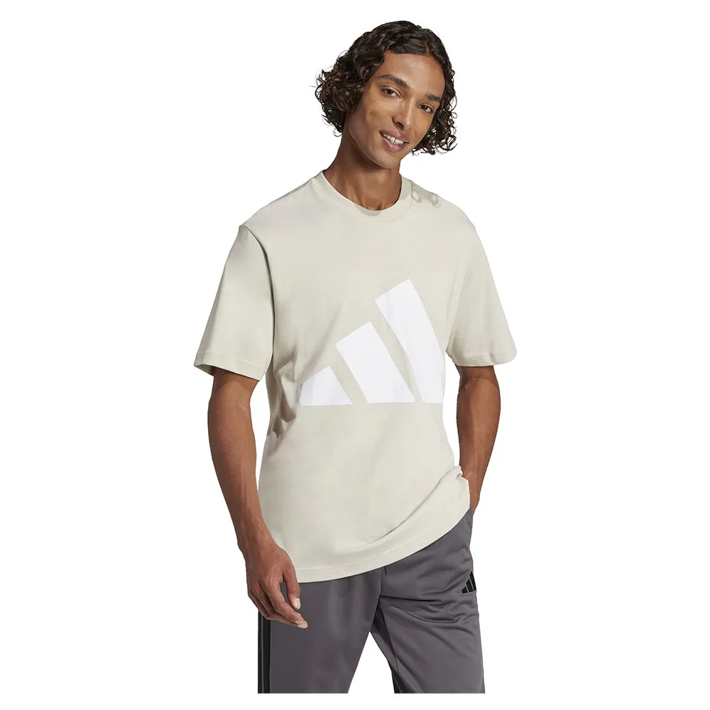 Футболка adidas Essentials Big Logo, бежевый — фото 4