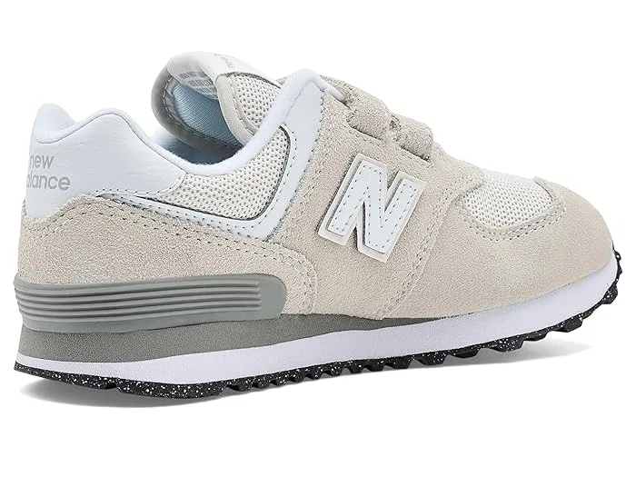 Кроссовки на липучках 574 Core New Balance Kids, Nimbus Cloud/White — фото 4
