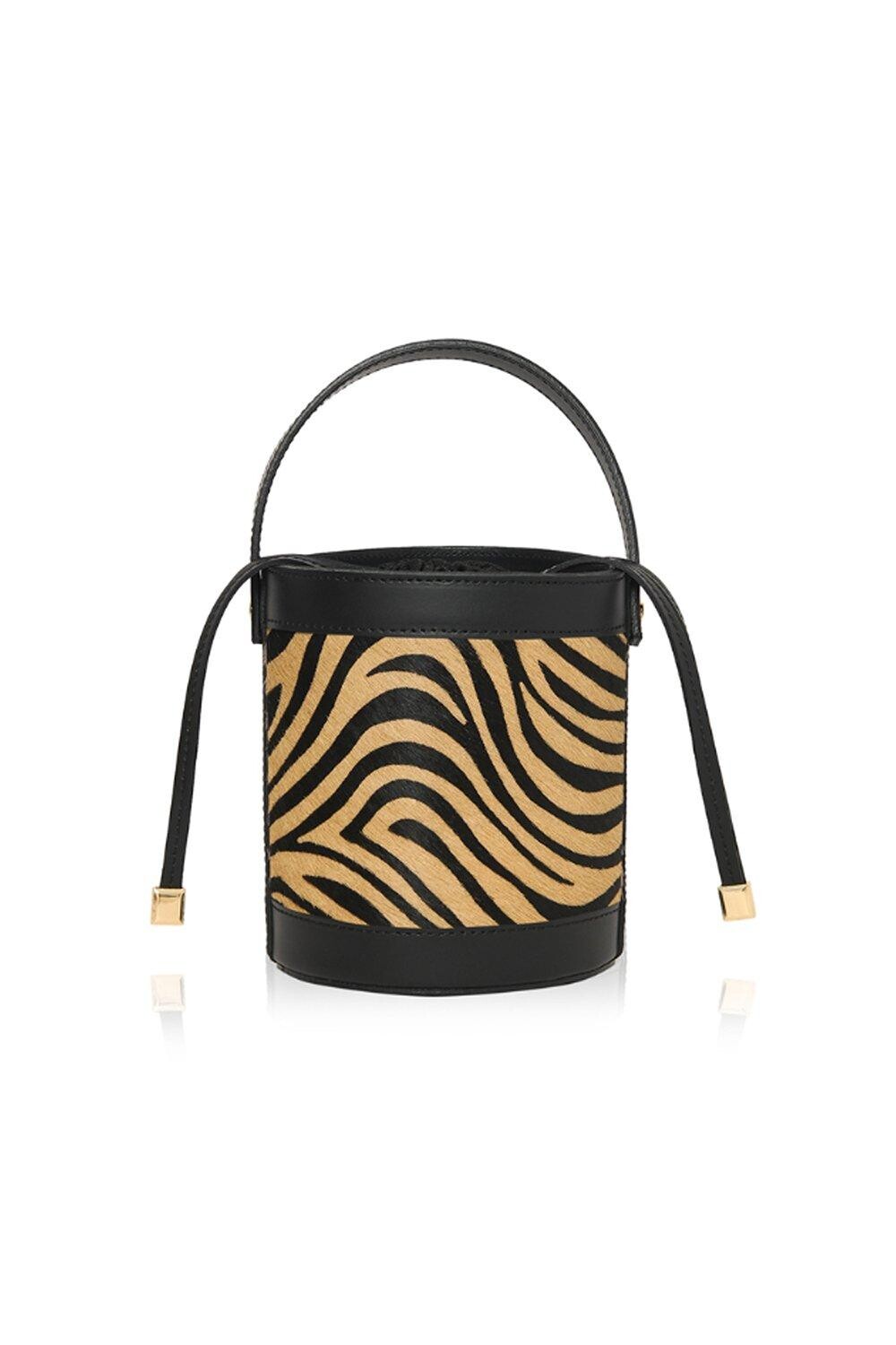 

Сумка-ведро Anse с тигровым принтом Betsy & Floss, желтый
