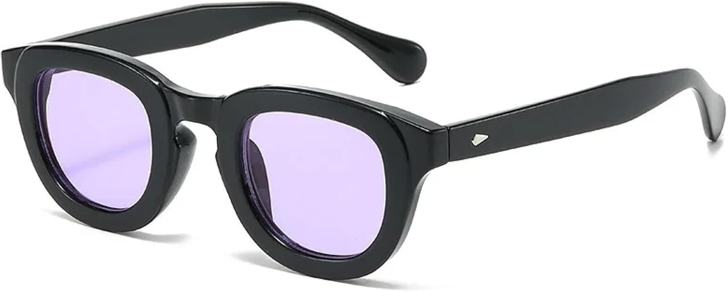 

Солнцезащитные очки с защитой от УФ-излучения UV400 | Овальные заклепки, круглые, с леопардовым принтом | для женщин и мужчин, для занятий спортом на открытом воздухе и вождения DSVIGF, Black Purple